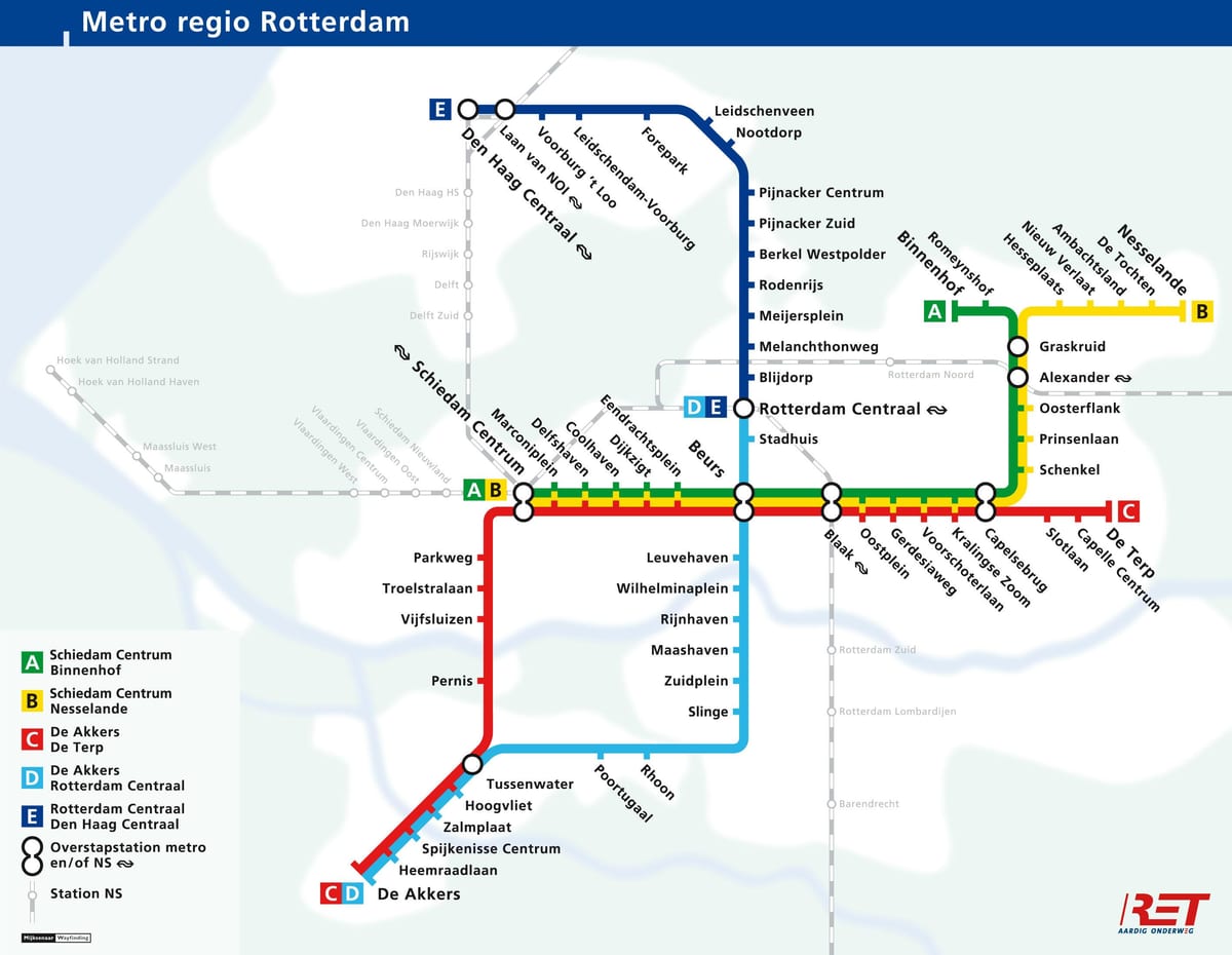 hague metro kort